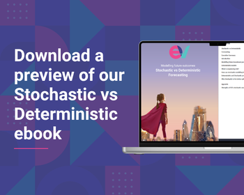 stochastic vs deterministic forecasting resource graphic